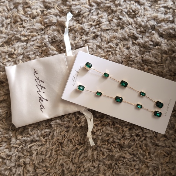 Ettika Iconic Crystal Dangle Earrings - Picture 3 of 3